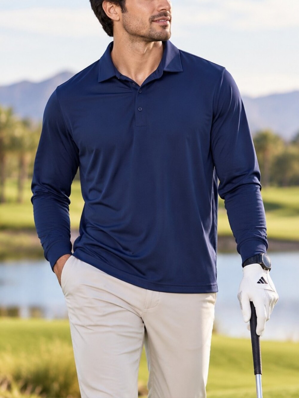 adidas Men’s Long-Sleeve Polo — XL — New With Tags